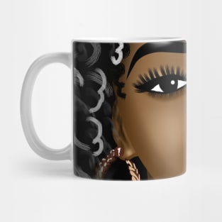 Cute black girl digital art Mug